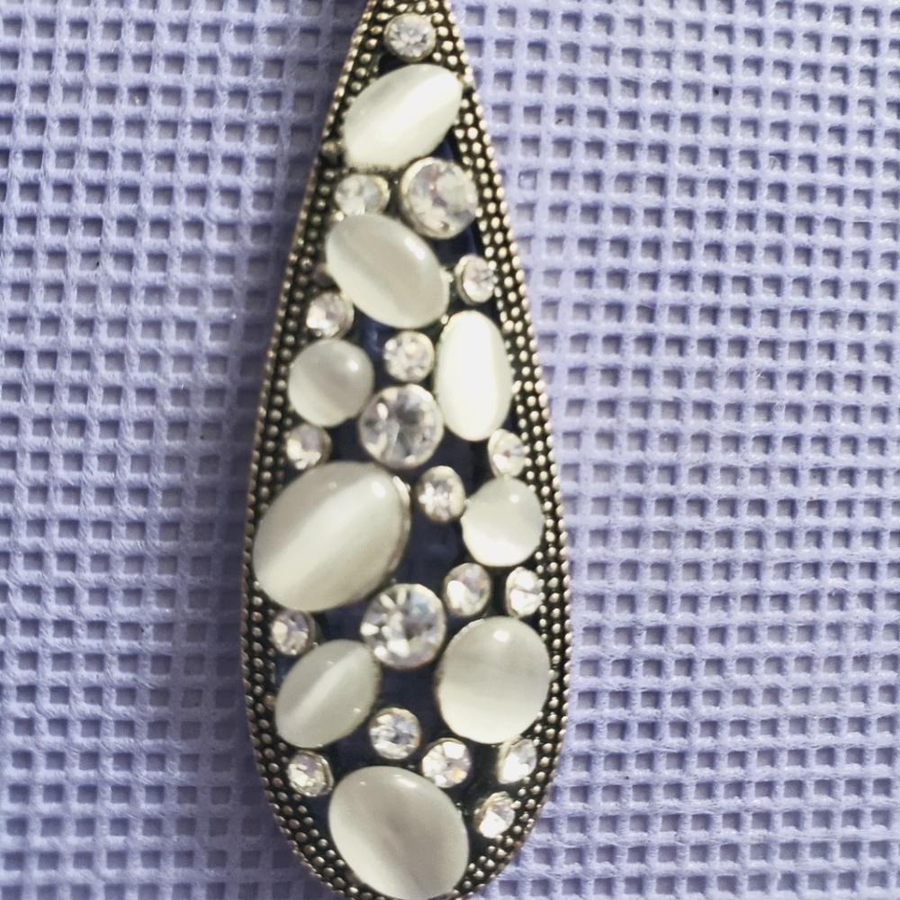 2/$15 - Tear Drop Silver Necklace